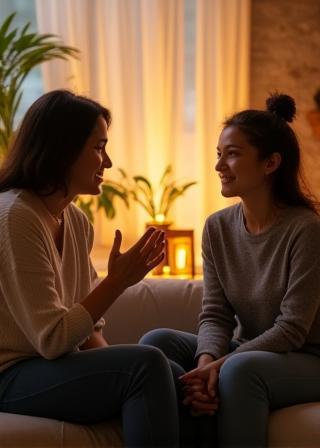 वेलनेस काउंसलिंग सेशन का दृश्य